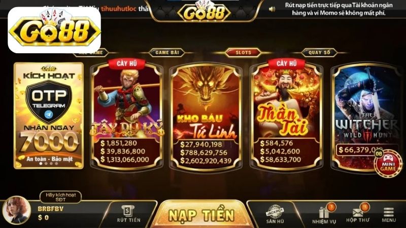 Khám phá sơ lược game nổ hũ thần tài tại Go88