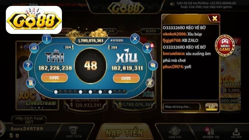 Mẹo chơi game Tài Xỉu tại Go88 thắng lớn