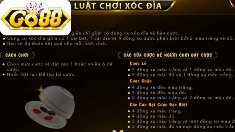 Ưu điểm nổi bật của Xóc Đĩa Go88